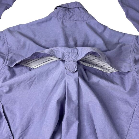 Excofficio Women Airstrip Long Sleeve Button Down Vented Shirt Purple Large - Picture 4 of 9